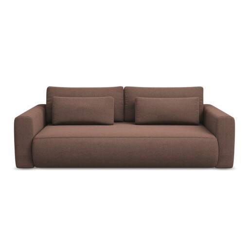 Canapea roz extensibilă/cu spațiu de depozitare 238 cm Kapua – Makamii