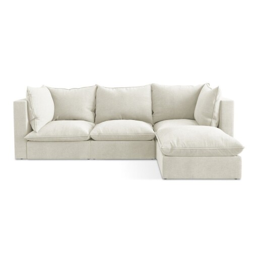 Colțar bej (cu colț pe partea dreaptă/cu șezlong) Manao – Makamii