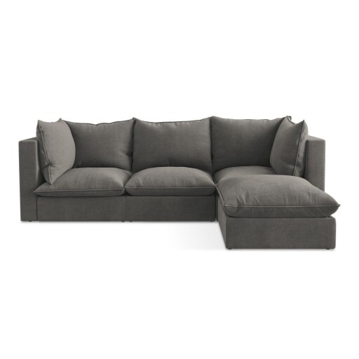 Colțar gri închis (cu colț pe partea dreaptă/cu șezlong) Manao – Makamii