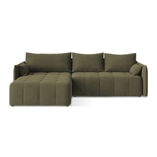 Colțar kaki extensibil/cu spațiu de depozitare (cu colț pe partea stângă/cu șezlong) Moku – Makamii