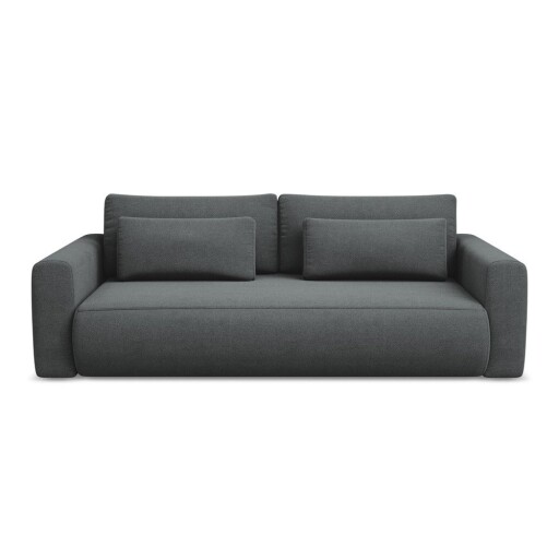 Canapea gri închis extensibilă/cu spațiu de depozitare 238 cm Kapua – Makamii
