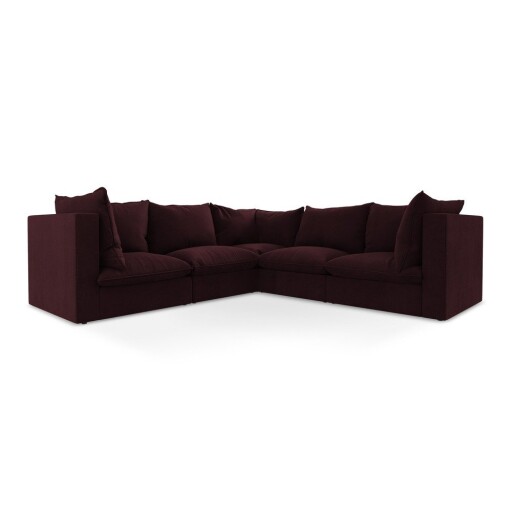 Colțar burgundy Manao – Makamii