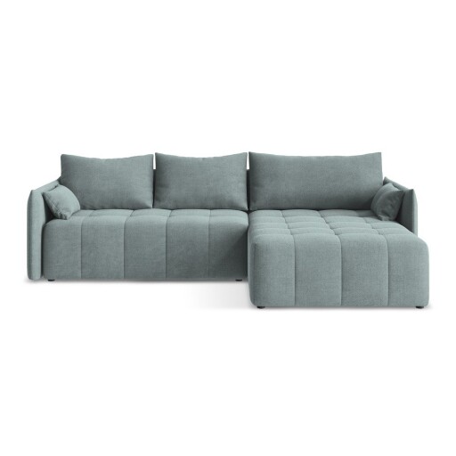 Colțar albastru extensibil/cu spațiu de depozitare (cu colț pe partea dreaptă/cu șezlong) Moku – Makamii