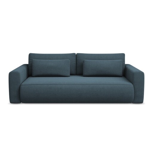 Canapea albastră extensibilă/cu spațiu de depozitare 238 cm Kapua – Makamii