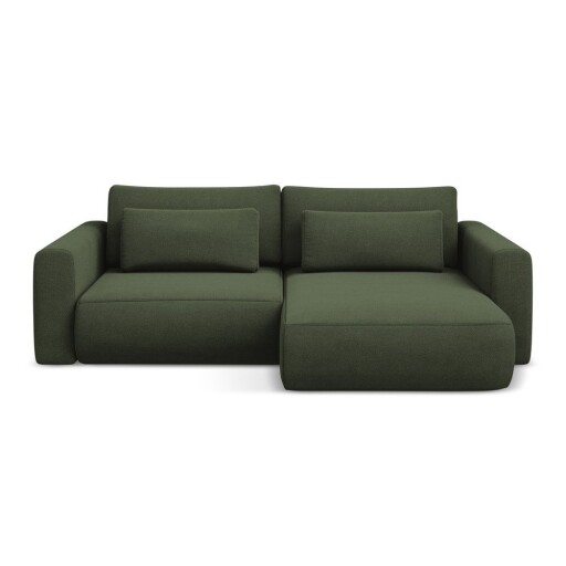 Colțar kaki extensibil/cu spațiu de depozitare (cu colț pe partea dreaptă/cu șezlong) Kapua – Makamii