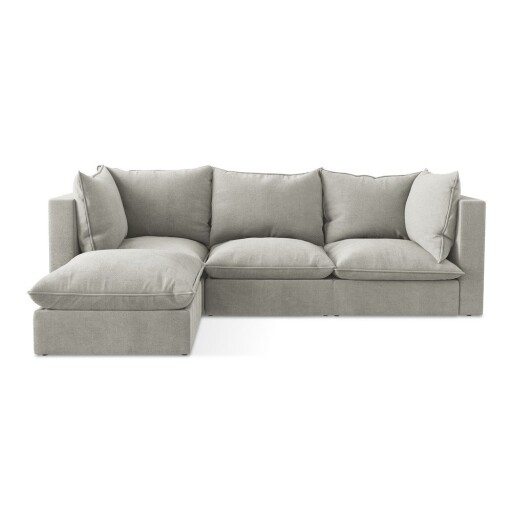 Colțar gri deschis (cu colț pe partea stângă/cu șezlong) Manao – Makamii