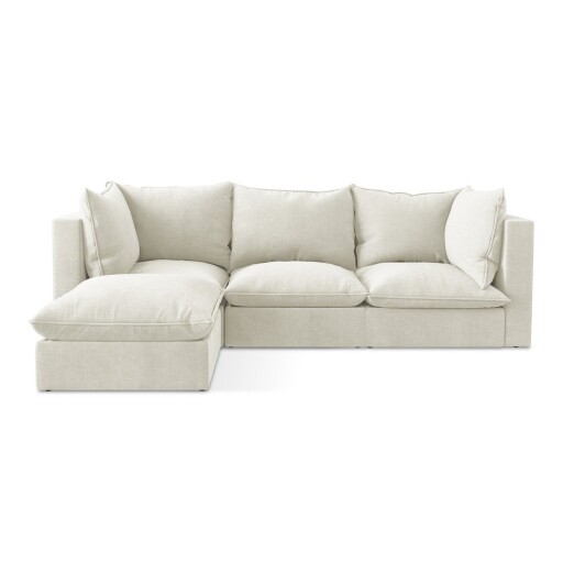 Colțar bej (cu colț pe partea stângă/cu șezlong) Manao – Makamii