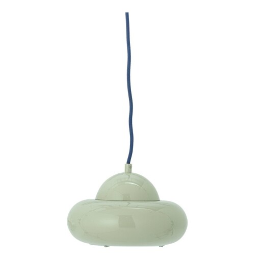 Lustră verde cu abajur din metal ø 22 cm Bubble – Bloomingville