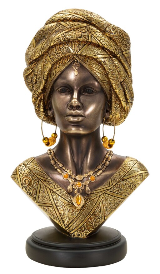 Figurina /sculptura decorativa  Nairobi, Mauro Ferretti, 21x16x38 cm, polirasina, multicolor