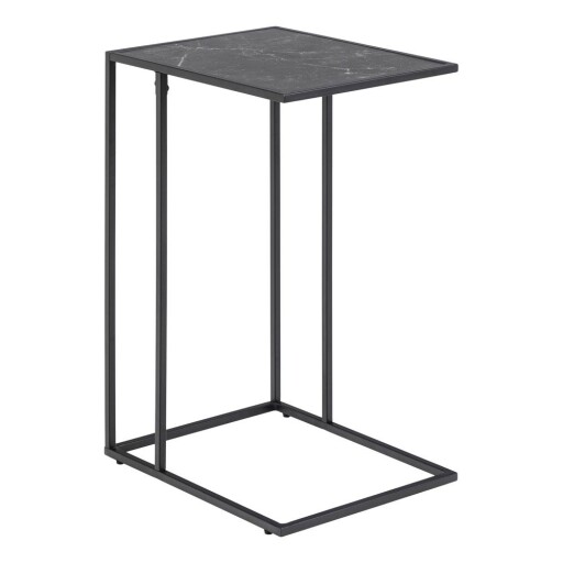 Măsuță auxiliară cu blat cu aspect de marmură 43x35 cm Infinity – Actona