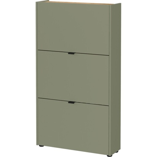 Pantofar taupe cu deschidere înclinată 71x127x22 cm Ameca – Germania