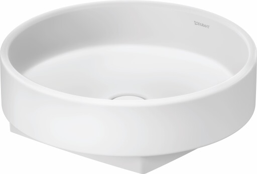 Lavoar tip bol Duravit Balcoon d 45cm  fara orificiu baterie  fara preaplin  DuraShield  alb mat