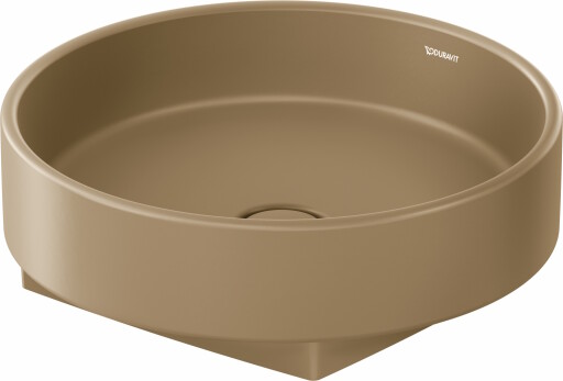 Lavoar tip bol Duravit Balcoon d 45cm  fara orificiu baterie  fara preaplin  DuraShield  terra mat