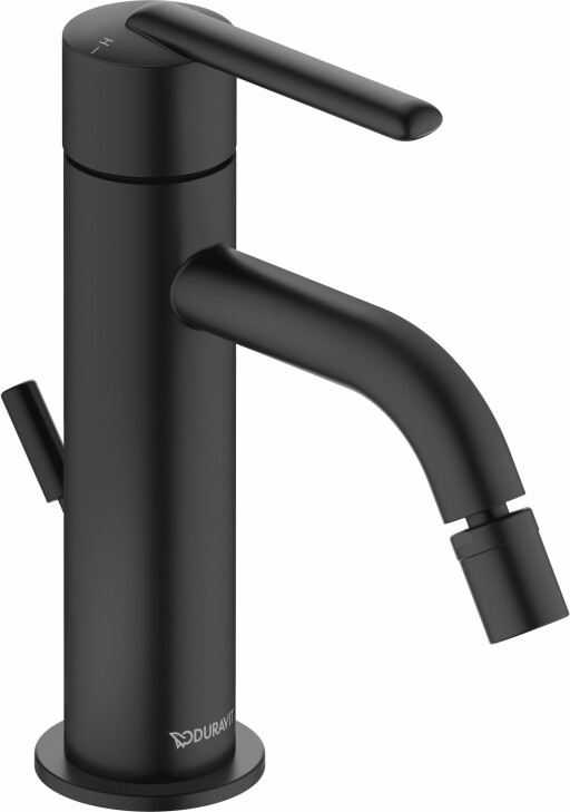 Baterie bideu Duravit Balcoon  ventil pop-up  negru mat
