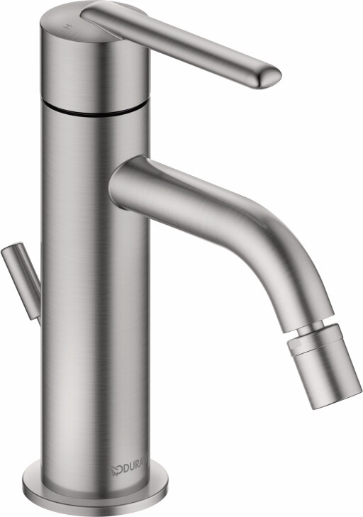 Baterie bideu Duravit Balcoon  ventil pop-up  inox periat