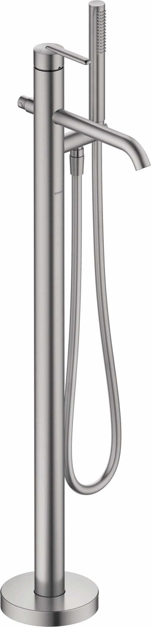 Baterie cada cu montaj pe pardoseala Duravit Balcoon  necesita corp incastrat  inox periat