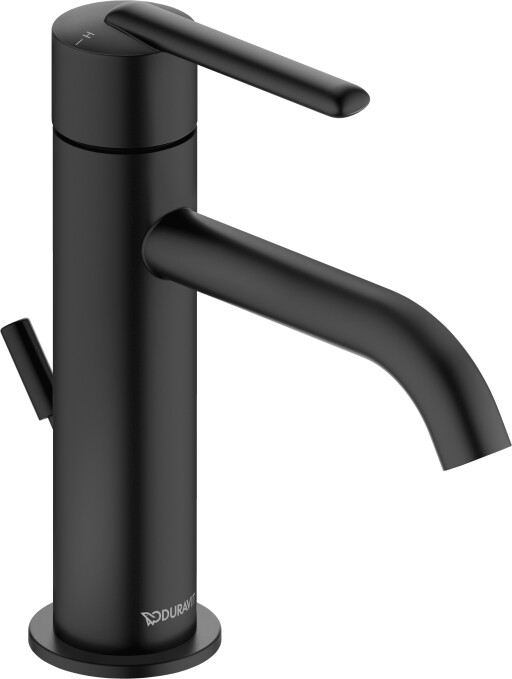 Baterie lavoar Duravit Balcoon S  ventil pop-up  FreshStart  MinusFlow  negru mat
