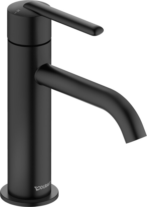 Baterie lavoar Duravit Balcoon S  fara ventil  FreshStart  MinusFlow  negru mat