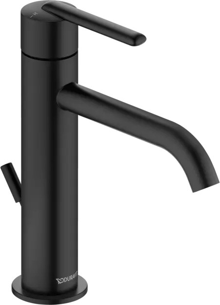 Baterie lavoar Duravit Balcoon M  ventil pop-up  FreshStart  MinusFlow  negru mat