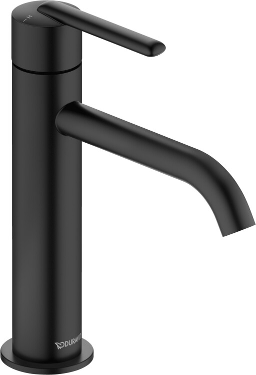 Baterie lavoar Duravit Balcoon M  fara ventil  FreshStart  MinusFlow  negru mat