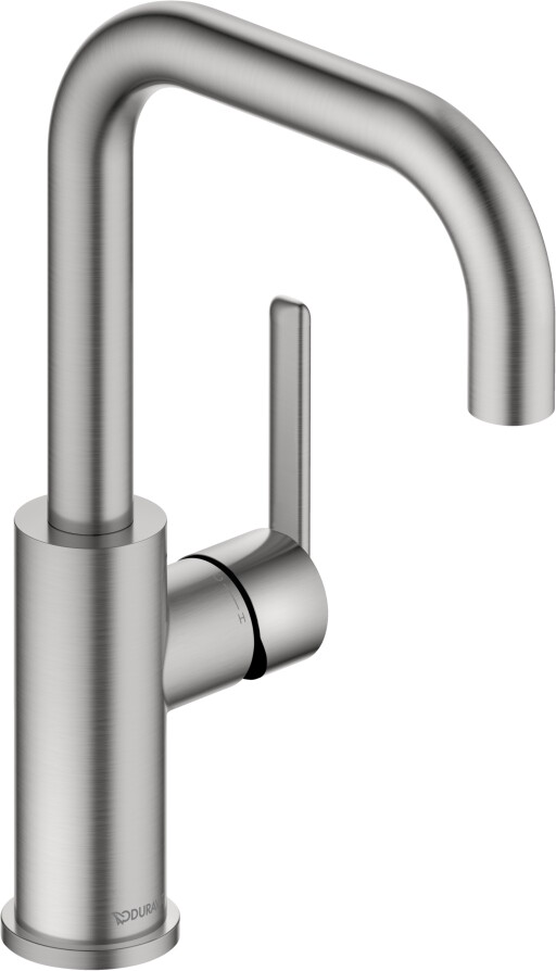 Baterie lavoar Duravit Balcoon  pipa pivotanta  FreshStart  MinusFlow  inox periat
