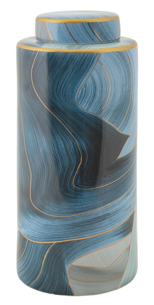 Vas decorativ Elegant, Mauro Ferretti, 15x34 cm, ceramica, multicolor