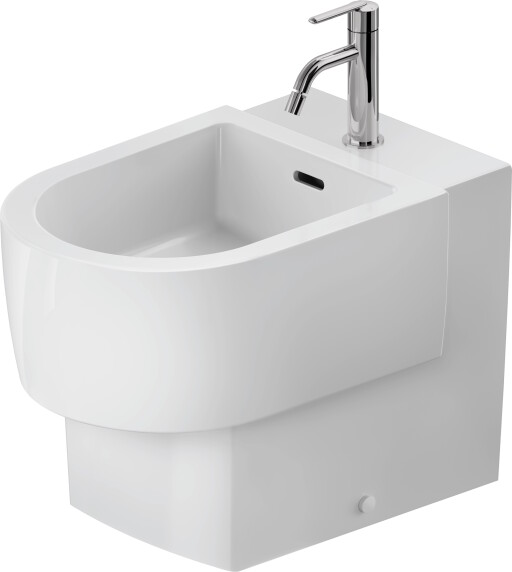 Bideu Duravit Balcoon 37x57cm  ventil pop-up cu capac ceramic  DuraShield  alb mat