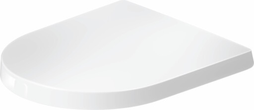 Capac wc Duravit Balcoon Compact cu inchidere lenta  balamale inox  alb