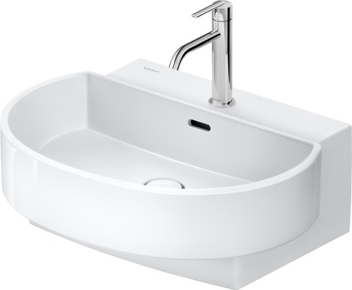 Lavoar Duravit Balcoon 60x48cm  ventil click-clack cu capac ceramic  DuraShield  alb
