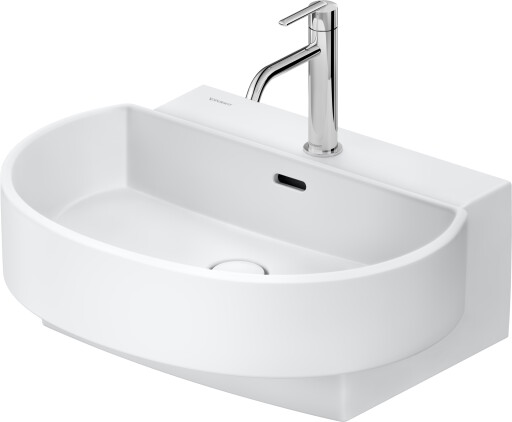 Lavoar Duravit Balcoon 60x48cm  ventil click-clack cu capac ceramic  DuraShield  alb mat