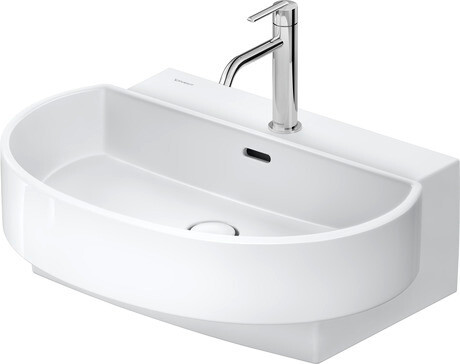 Lavoar Duravit Balcoon 65x48cm  ventil click-clack cu capac ceramic  DuraShield  alb