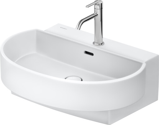 Lavoar Duravit Balcoon 65x48cm  ventil click-clack cu capac ceramic  DuraShield  alb mat
