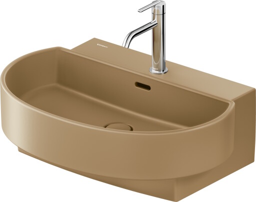 Lavoar Duravit Balcoon 65x48cm  ventil click-clack cu capac ceramic  DuraShield  terra mat
