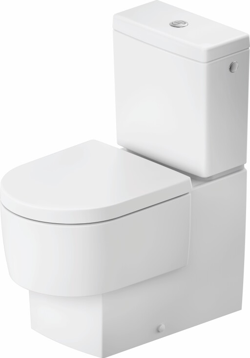 Vas wc pe pardoseala Duravit Balcoon Rimless 37x65cm  back-to-wall  DuraShield  alb mat