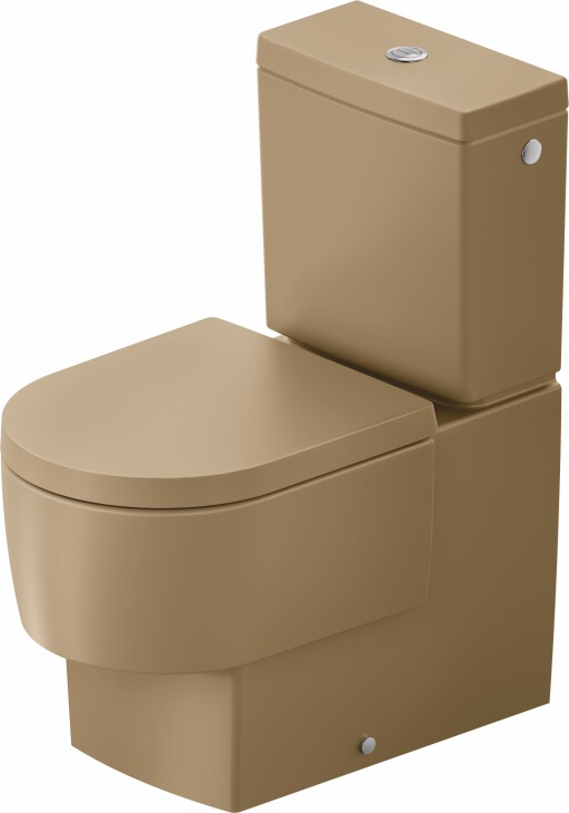 Vas wc pe pardoseala Duravit Balcoon Rimless 37x65cm  back-to-wall  DuraShield  terra mat