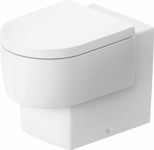 Vas wc pe pardoseala Duravit Balcoon Rimless 37x54cm  pentru rezervor ingropat  DuraShield  alb mat
