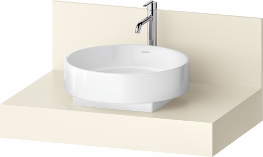 Consola pentru lavoar Duravit Balcoon Decor 80cm  cu un decupaj  ivory mat