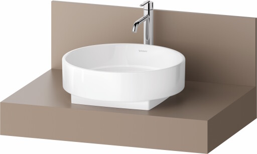 Consola pentru lavoar Duravit Balcoon Decor 80cm  cu un decupaj  umbra mat
