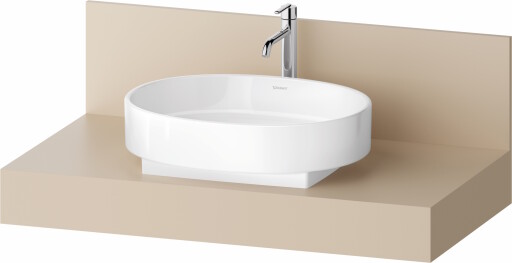 Consola pentru lavoar Duravit Balcoon Decor 100cm  cu un decupaj  sand beige mat
