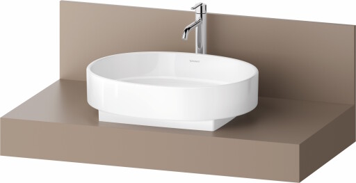 Consola pentru lavoar Duravit Balcoon Decor 100cm  cu un decupaj  umbra mat