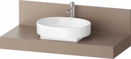 Consola pentru lavoar Duravit Balcoon Decor 120cm  cu un decupaj  umbra mat