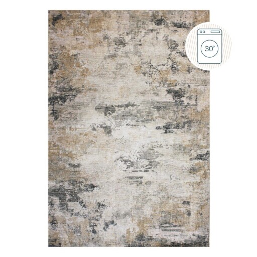 Covor grej lavabil 152x230 cm Lila Abstract – Flair Rugs