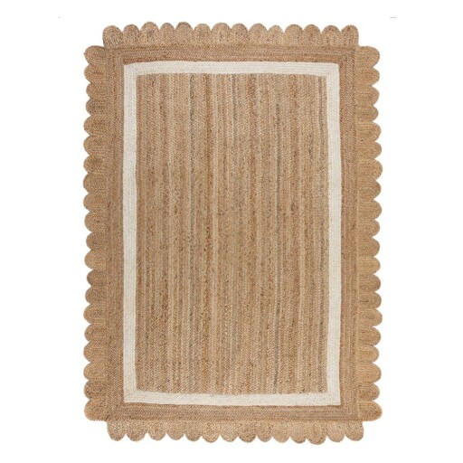 Covor în culoare naturală/fildeș țesut manual din iută 120x170 cm Grace White – Flair Rugs