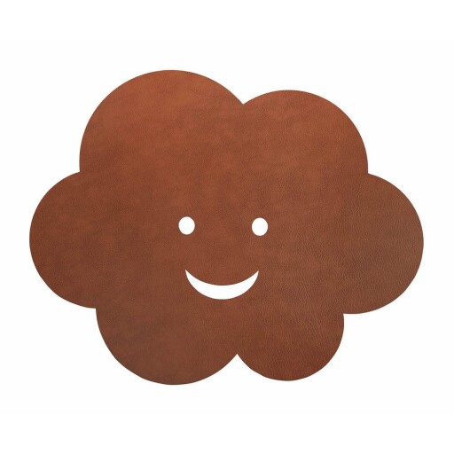 Covor pentru copii maro țesut manual din piele ecologică 70x88 cm Cloud XXL Bull – LIND DNA