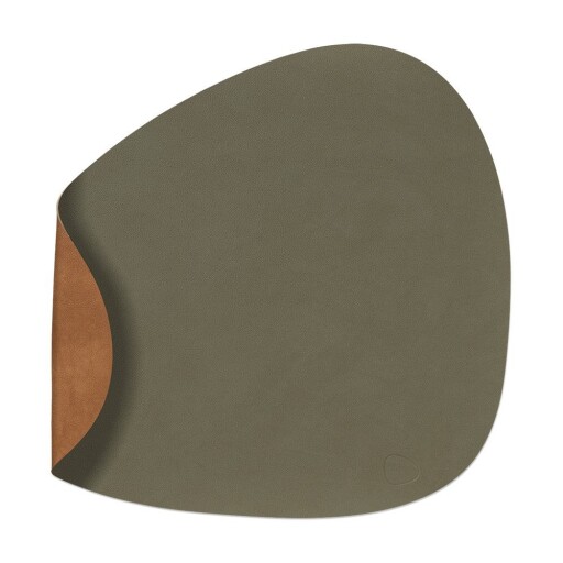 Suport pentru farfurii din piele ecologică 37x44 cm Curve L Double Nupo – LIND DNA