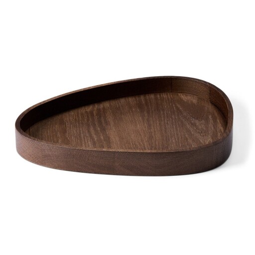 Cutie de depozitare maro din lemn, decorativă 26x23x3 cm Curve L – LIND DNA
