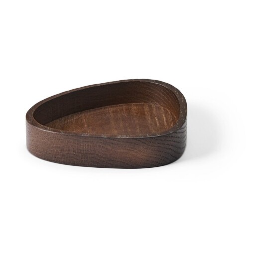 Cutie de depozitare maro din lemn, decorativă 14x12,5x3 cm Curve S – LIND DNA
