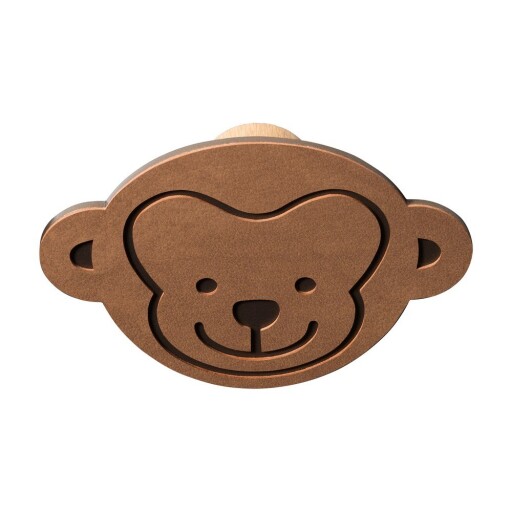 Cârlig maro de montat pe perete din oțel Monkey Dot Nupo – LIND DNA