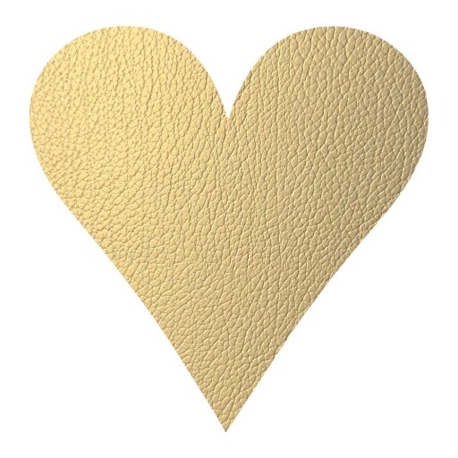 Suport pentru farfurii din piele ecologică 30x30 cm Heart Hippo – LIND DNA