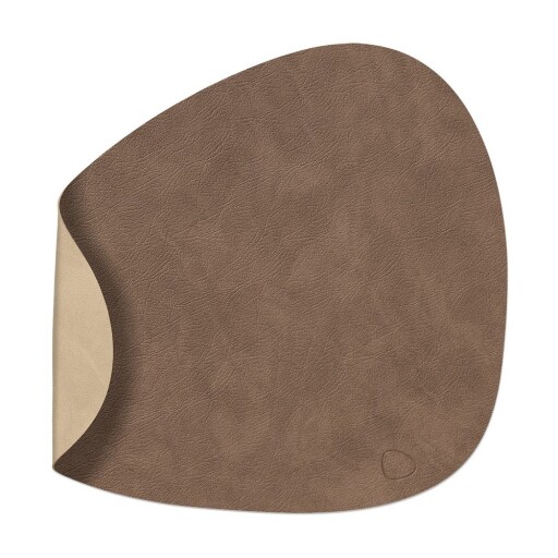 Suport pentru farfurii din piele ecologică 37x44 cm Curve L Double Cloud – LIND DNA